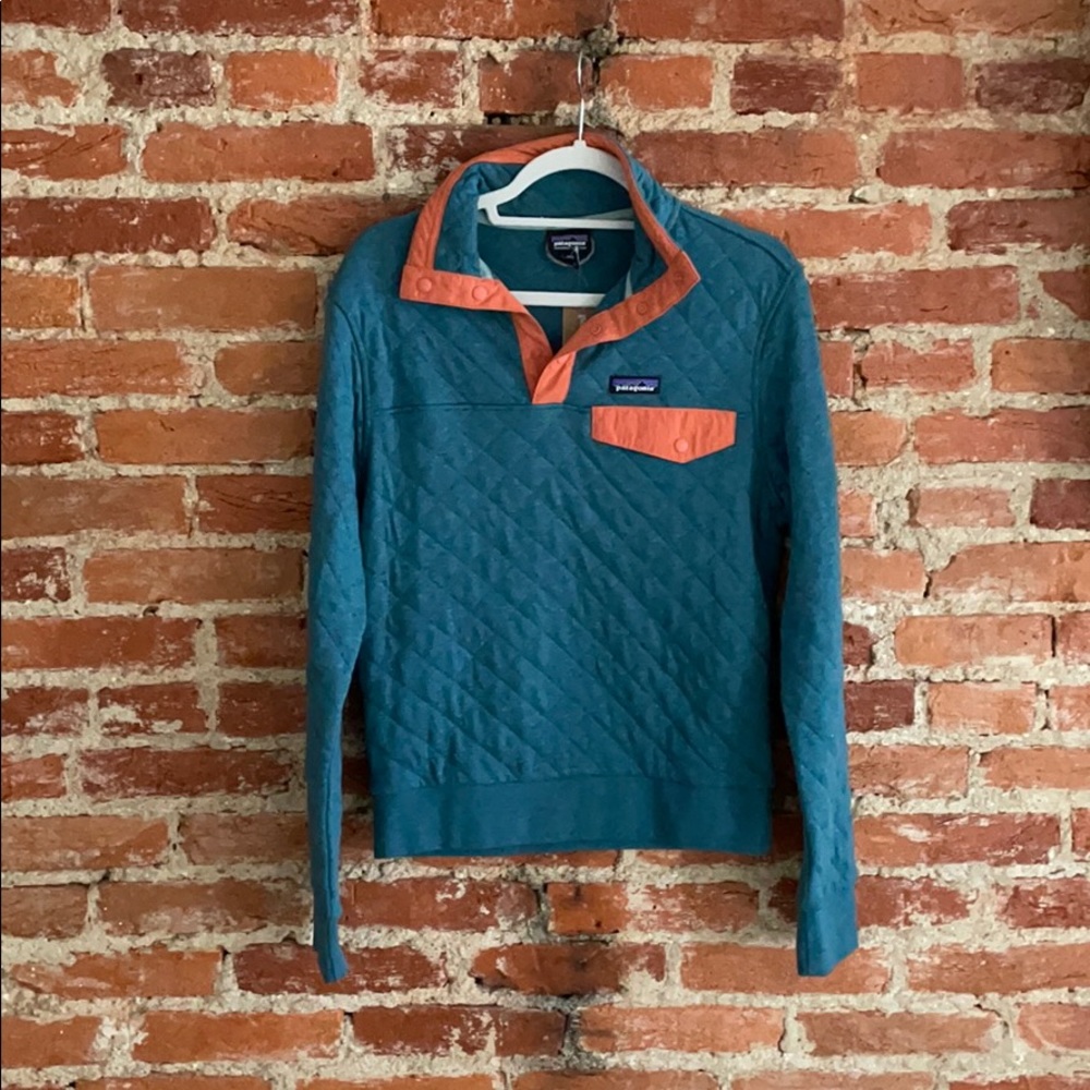 Patagonia quilted quarter snap pullover